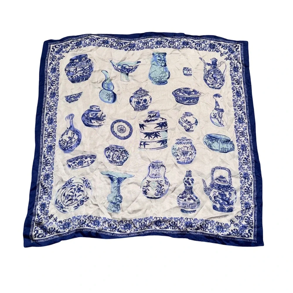 Silk Square Scarf Women 21